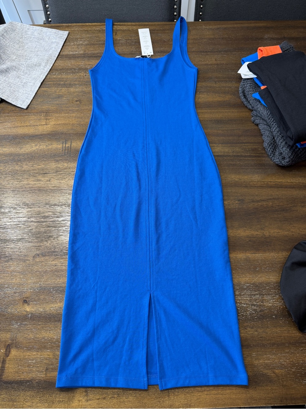 Zara  Blue Midi Tank Dress